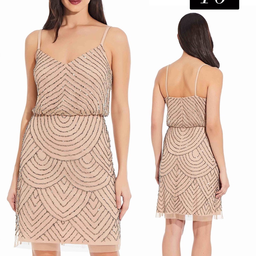 Adrianna Papell Beaded Dress